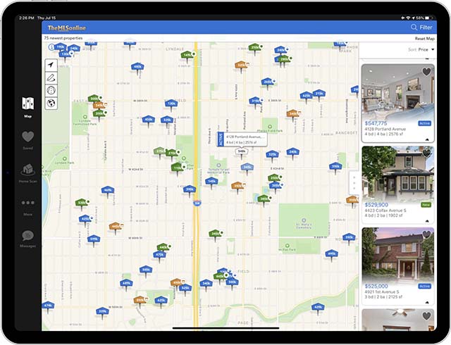 ipad real estate search app